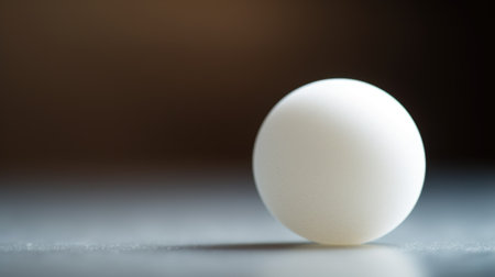 A white egg on a table, AIの素材
