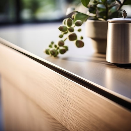 A plant is sitting on a counter top, AIの素材