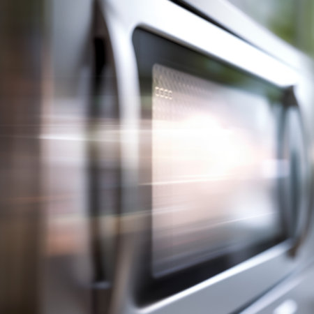 A blurry image of a microwave oven, AIの素材