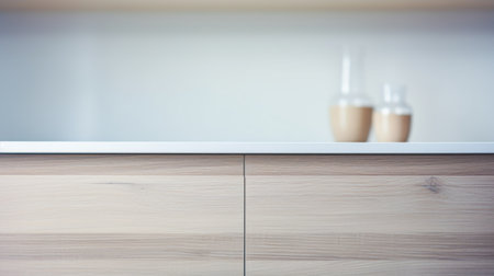 A white counter top, AIの素材