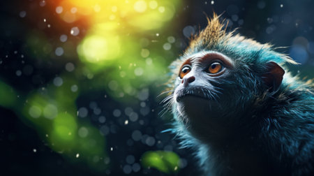 Monkey wallpaper hd, AIの素材