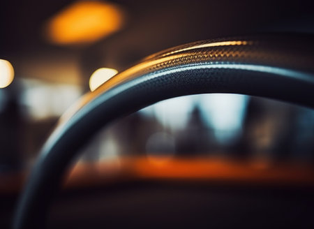 A close up of a steering wheel, AIの素材