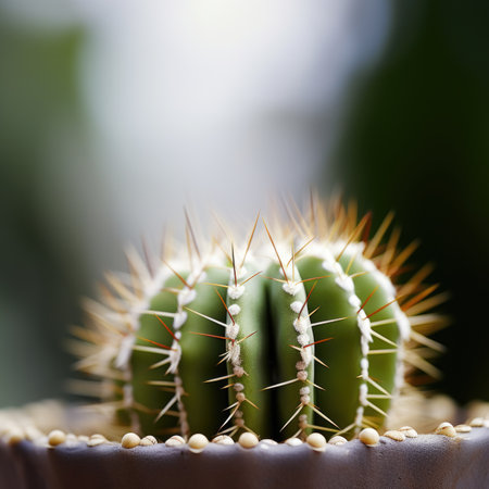 A cactus plant in a pot, AIの素材