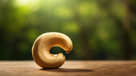 Cashew nut on the table with blurred background, AIの素材