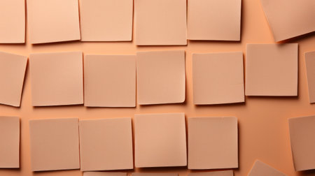 A bunch of pieces of paper are arranged on a table, AIの素材