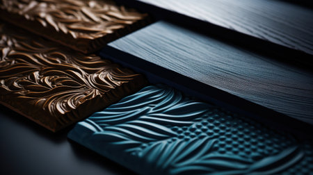 A close up of a decorative piece made out of wood, AIの素材