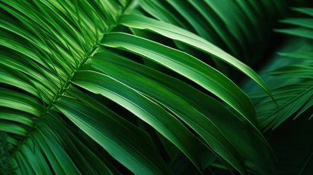 A close up of a green leaf with some white spots, AIの素材