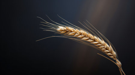 A close up of a stalk with some brown on it, AIの素材