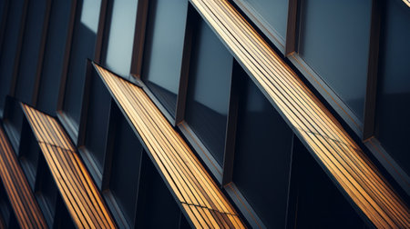 A close up of a building with some wood on it, AIの素材