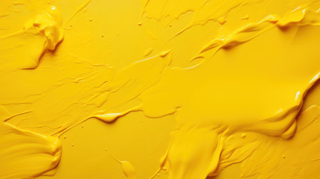 A yellow paint is being poured onto a surface, AIの素材