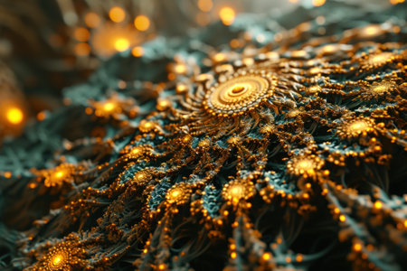 A close up of a very intricate and beautiful piece of art, AIの素材