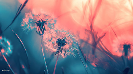A close up of a flower with some grass in the background, AIの素材