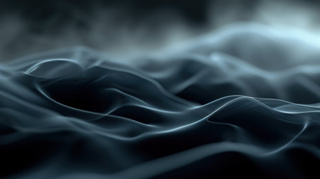 A close up of a black and white photo that has waves, AIの素材