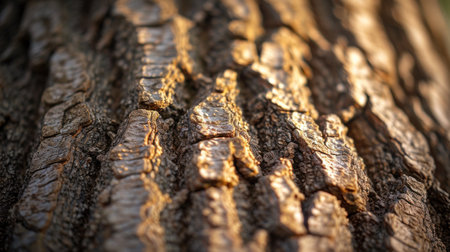 A close up of a tree trunk with some bark on it, AIの素材