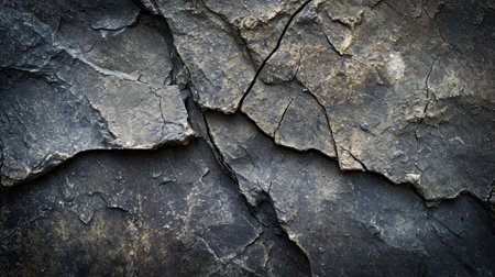 A close up of a rock wall with some cracks in it, AIの素材