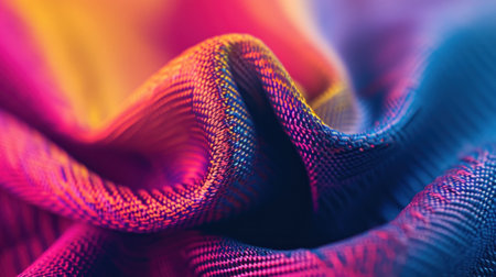 A close up of a colorful fabric with some sort of pattern, AIの素材
