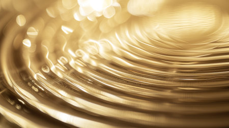 A close up of a shiny metal bowl with water in it, AIの素材