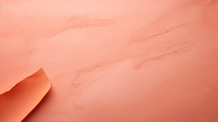 A piece of peach fuzz paper is stuck to a wall with tape, AIの素材