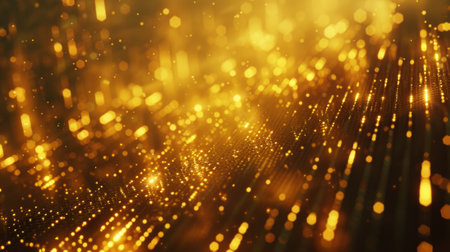A close up of a blurry image with lots of lights, AIの素材
