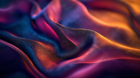 A close up of a fabric with different colors and patterns, AIの素材