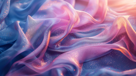 A close up of a beautiful piece of fabric with some water droplets on it, AIの素材