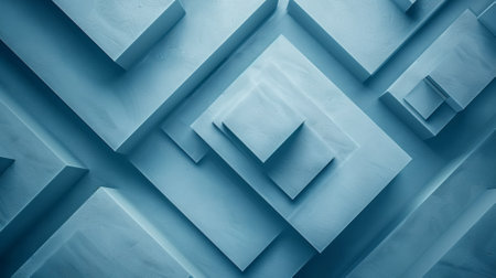 A blue background with a pattern of squares and triangles, AIの素材