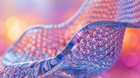 A close up of a chair with bubbles on it, AIの素材