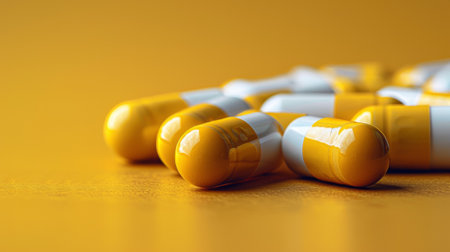 A close up of a pile of pills on top of each other, AIの素材