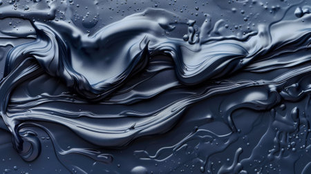 A close up of a blue liquid that is flowing, AIの素材