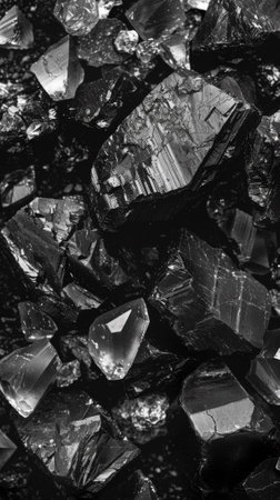 A black and white photo of a pile of rocks, AIの素材