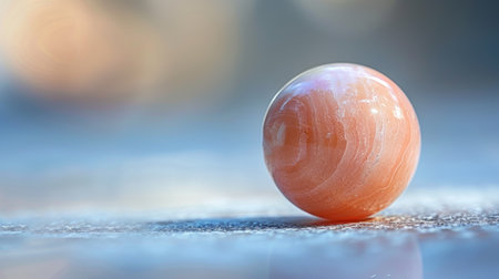 A small orange stone sitting on top of a table, AIの素材