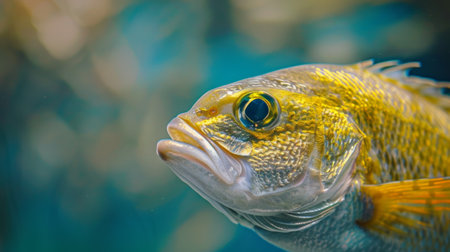 A close up of a fish with big eyes looking at the camera, AIの素材
