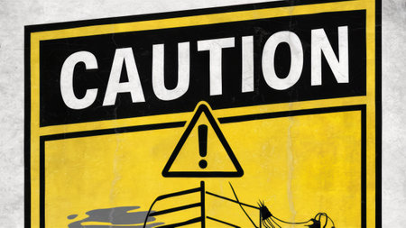 A caution sign with a skull and crossbones on it, AIの素材