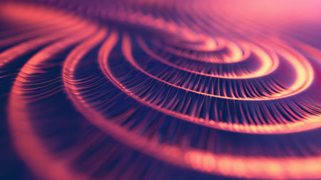 A close up of a spiral design on the surface of an object, AIの素材