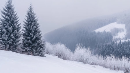 A person riding a snowboard down the side of a mountain, AIの素材