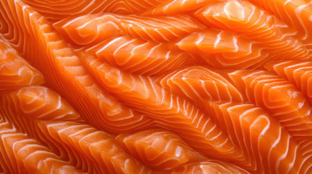 A close up of a piece of fish that has been cut into strips, AIの素材