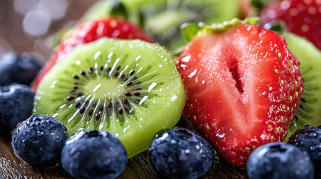 A close up of a bunch of fruit that is sitting on top of each other, AIの素材