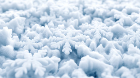 A close up of a bunch of snowflakes on the ground, AIの素材