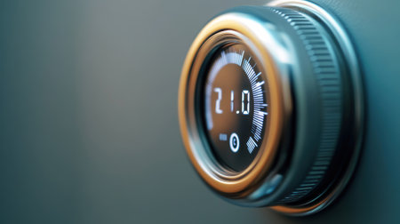 A close up of a digital clock on the wall, AIの素材