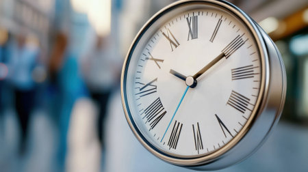 A close up of a clock with roman numerals on it, AIの素材