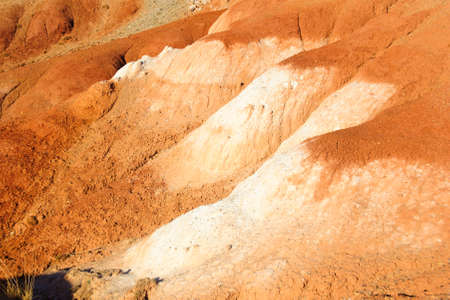 Color soil of mercury deposits in Altai in Chagan-Ouzun place