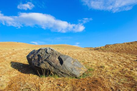 Color soil of mercury deposits in Altai in Chagan-Ouzun placeの写真素材