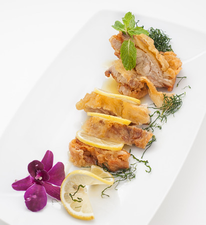 Dishes of Thailand and China international cuisine isolated on whiteの写真素材