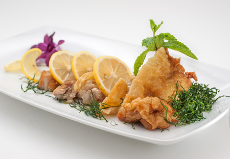 Dishes of Thailand and China international cuisine isolated on whiteの写真素材