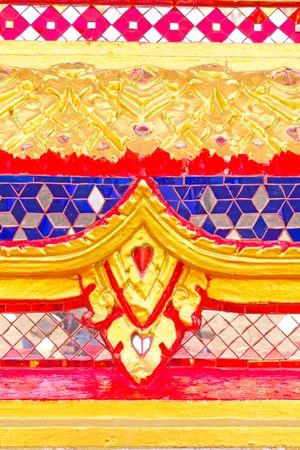 Thai stucco designs decorated glassの写真素材