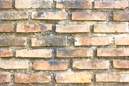 Detail of the brick walls of the old