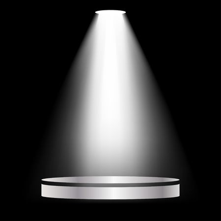 Lantern  lights metal scene on a black background. Vector illustrationのイラスト素材