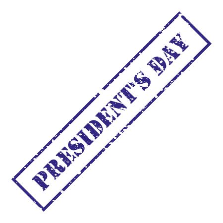 President's  Day. Blue stamp with grunge. Vector illustrationのイラスト素材
