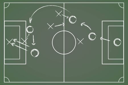 Board  to outline a strategy for soccerのイラスト素材