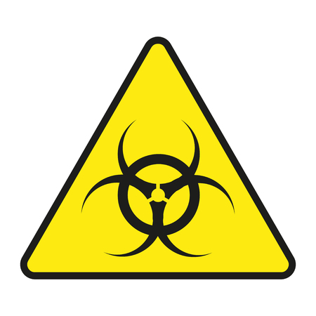 Vector  sign toxic. Sign toxic isolated. Symbol Warning toxic. Sign nuclear. Radiation signのイラスト素材